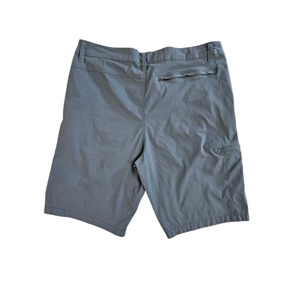 Weatherproof Vintage Men Shorts 36 Blue Nylon Spandex Trail Short Button - Picture 3 of 5